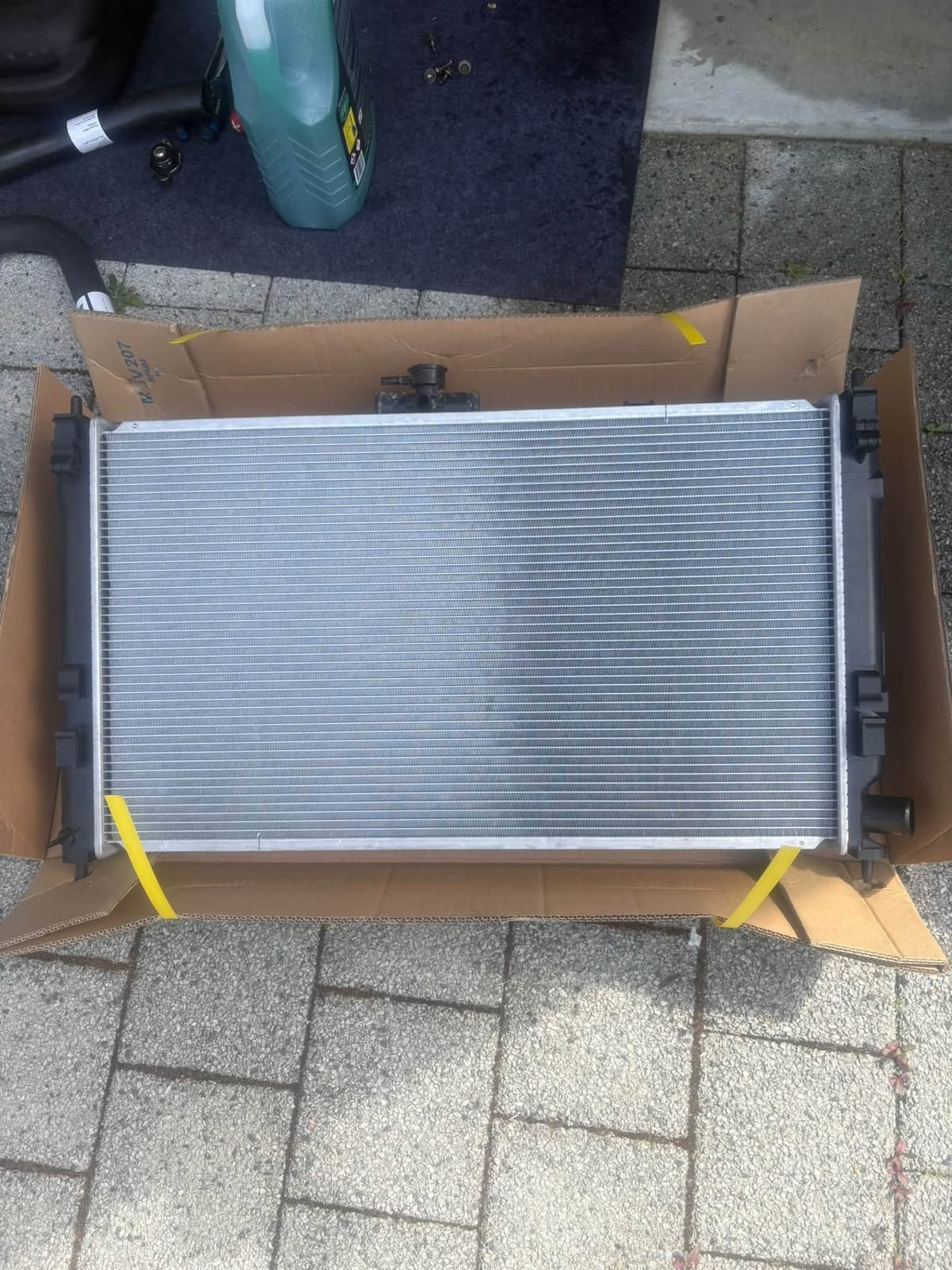 New radiator ready to fit